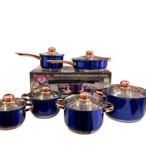 Ollas Diamond Colores 12 piezas