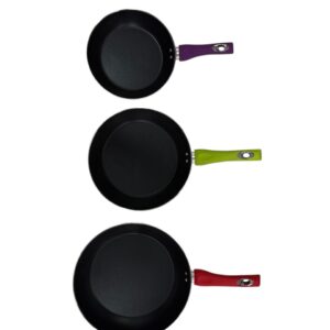 Set de sartenes 3 piezas Royality mango colores