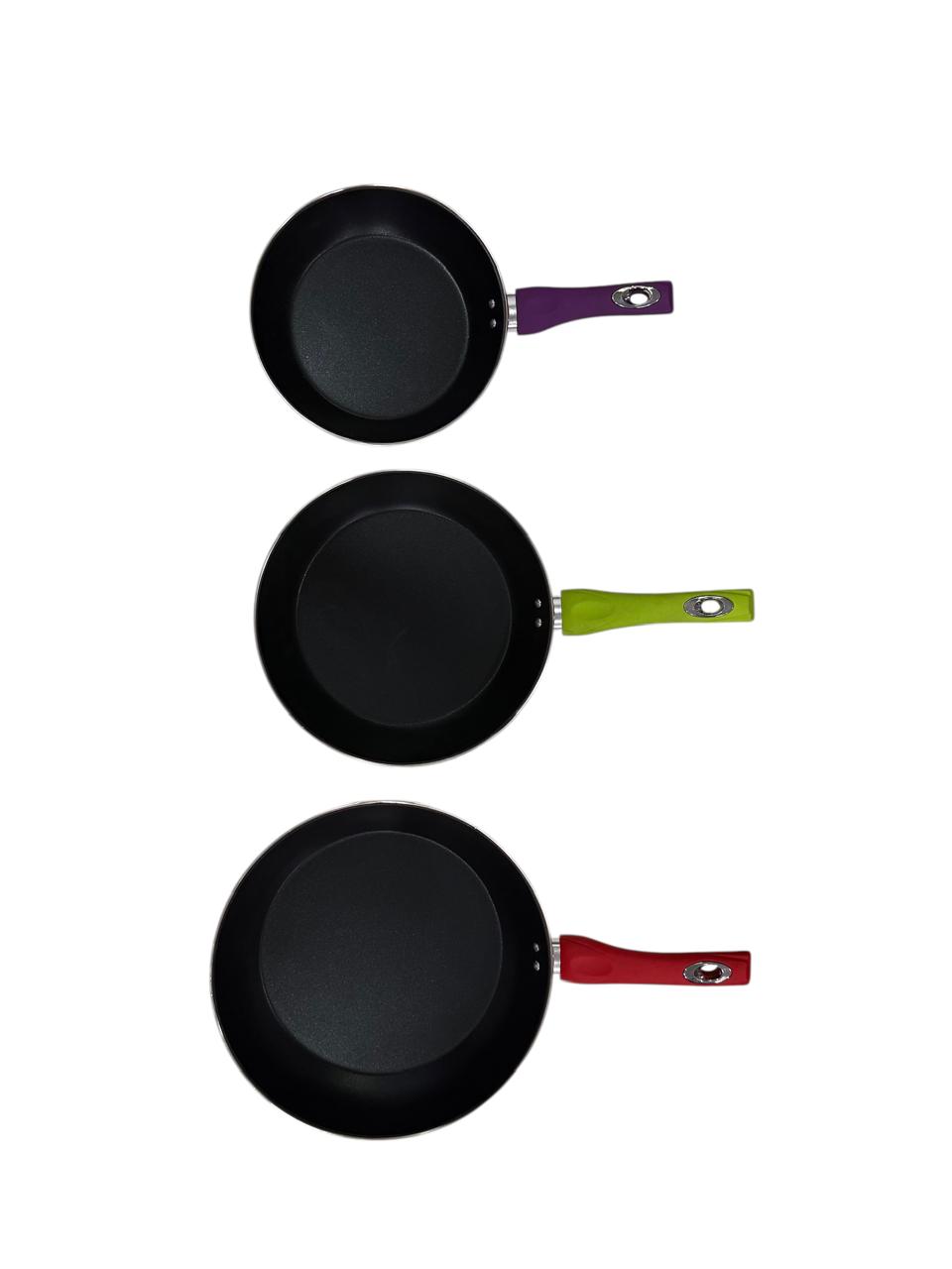 Set de sartenes 3 piezas Royality mango colores