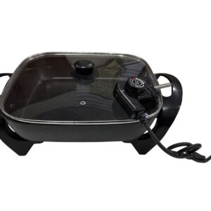 Sartén eléctrico con tapadera