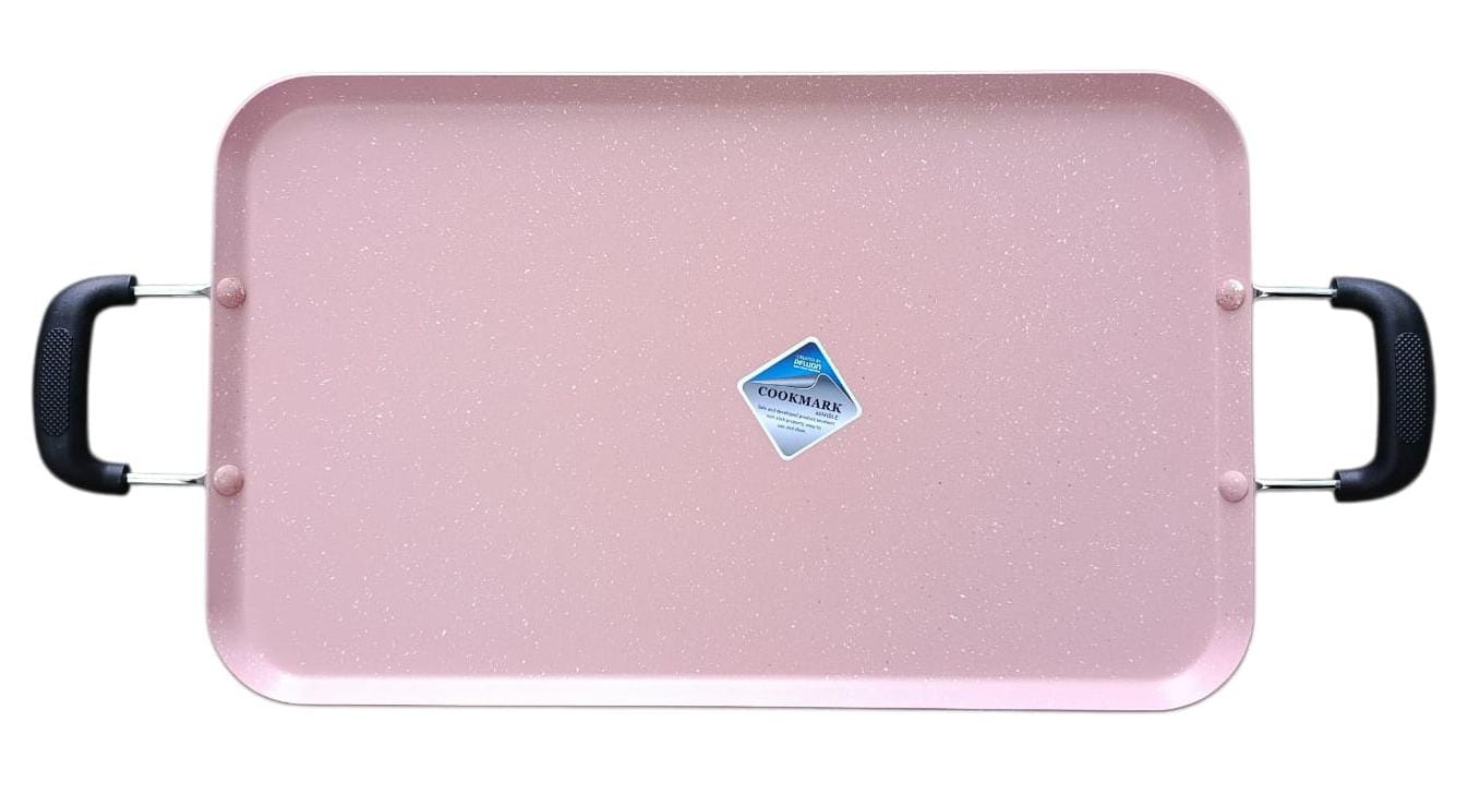 Comal cuadrado rosado mármol